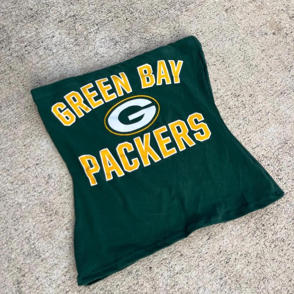 Upcycled Reworked Green Bay Packers Tube Top Shirt